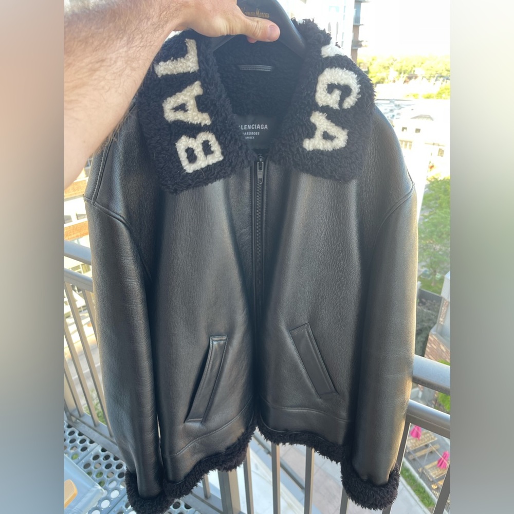 Balenciaga Cocoon Leather Pilot Jacket - Size 50 (Large) - New with tags